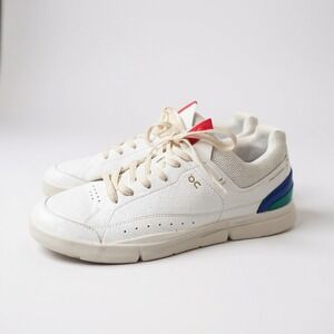 On The Roger Centre Court Women White Emerald Leather Tennis Sneakers Size 10W